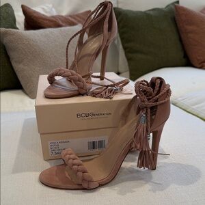 BCBGeneration Women's Blush Jessica Kidsuede Heels